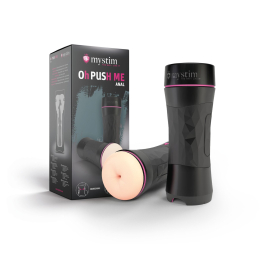 Мастурбатор-попка Mystim O(h) PUSH ME Anus, можна стискати та регулювати вакуум - - фото №7