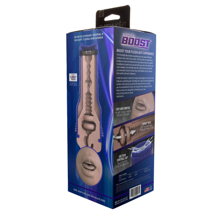 Мастурбатор-ротик Fleshlight Boost Blow Light Medium Flesh, плаваючі кільця Turbo Tech - фото №6