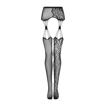 Еротичні колготки-бодістокінг Obsessive Garter stockings S821 S/M/L - фото №5