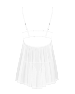 Пеньюар і трусики Obsessive Heavenlly babydoll & thong XS/S - - фото №4