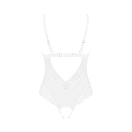 Еротичне напівпрозоре боді Obsessive Heavenlly crotchless teddy M/L, з доступом - - фото №4