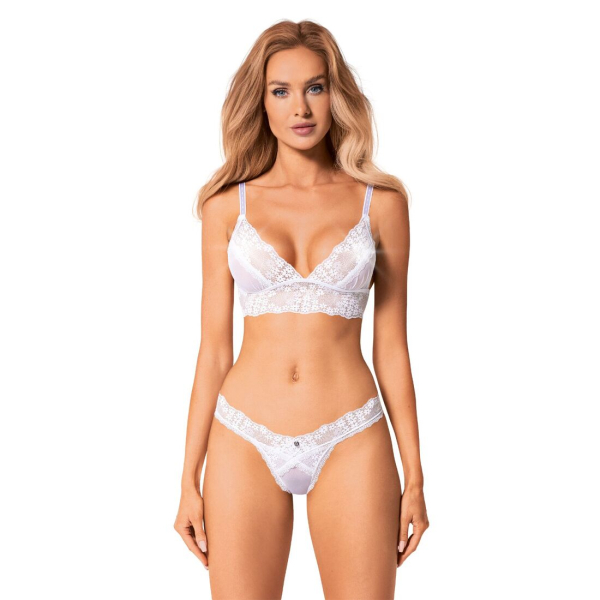 Еротичний комплект Obsessive Heavenlly 2-pcs set XS/S, бюстгальтер і танга - фото