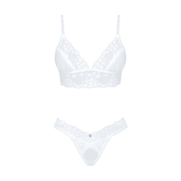 Еротичний комплект Obsessive Heavenlly 2-pcs set XL/2XL, бюстгальтер і танга - - фото №3