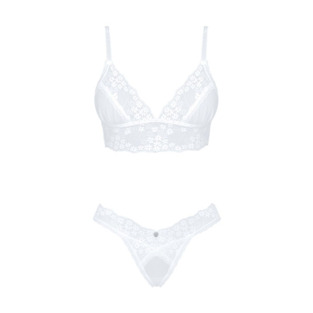 Еротичний комплект Obsessive Heavenlly 2-pcs set XL/2XL, бюстгальтер і танга - фото №3