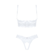 Еротичний комплект Obsessive Heavenlly 2-pcs cupless set XS/S, відкриті груди, з доступом - фото №3