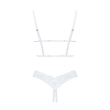 Еротичний комплект Obsessive Heavenlly 2-pcs cupless set XS/S, відкриті груди, з доступом - фото №4