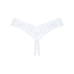 Мереживні танга Obsessive Heavenlly crotchless thong M/L, з доступом - - фото №6