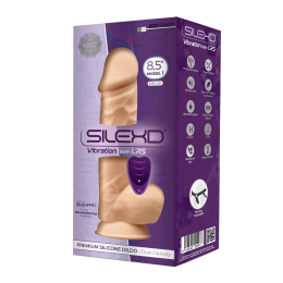 Фалоімітатор з вібрацією SilexD Norman Vibro Flesh (Model 1 size 8,5") + LRS, діаметр 5 см - - фото №4