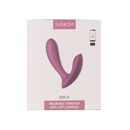 Смарт-вібратор у трусики Svakom Erica Romantic Rose, дуже гнучкий, 2 мотори - фото №8