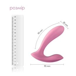 Смарт-вібратор у трусики Svakom Erica Romantic Rose, дуже гнучкий, 2 мотори - - фото №3