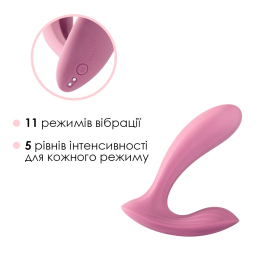 Смарт-вібратор у трусики Svakom Erica Romantic Rose, дуже гнучкий, 2 мотори - - фото №4