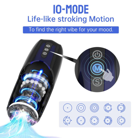 Інтерактивний смарт мастурбатор Magic Motion Xone, імітація фрикцій, 10 режимів, кнопка турбо - фото №4
