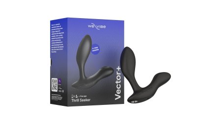 Смарт-вібромасажер простати We-Vibe Vector+ CHARCOAL BLACK, пульт ДК, регульований кут нахилу - фото №7