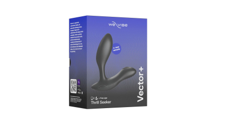 Смарт-вібромасажер простати We-Vibe Vector+ CHARCOAL BLACK, пульт ДК, регульований кут нахилу - фото №8