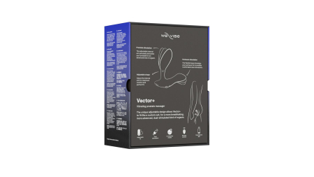 Смарт-вібромасажер простати We-Vibe Vector+ CHARCOAL BLACK, пульт ДК, регульований кут нахилу - фото №9