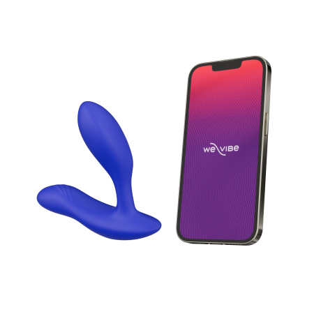 Смарт-вібромасажер простати We-Vibe Vector+ ROYAL BLUE, пульт ДК, регульований кут нахилу №2