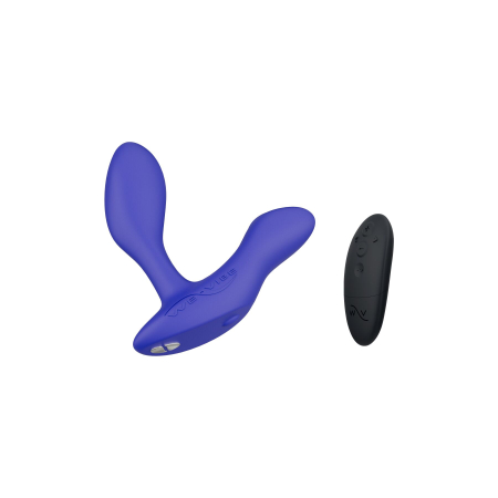 Смарт-вібромасажер простати We-Vibe Vector+ ROYAL BLUE, пульт ДК, регульований кут нахилу 