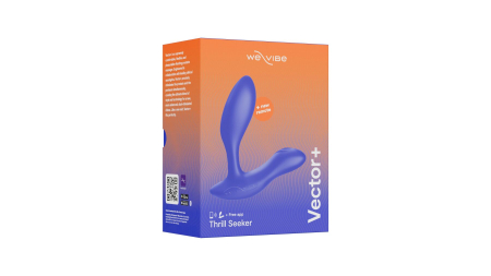 Смарт-вібромасажер простати We-Vibe Vector+ ROYAL BLUE, пульт ДК, регульований кут нахилу №8