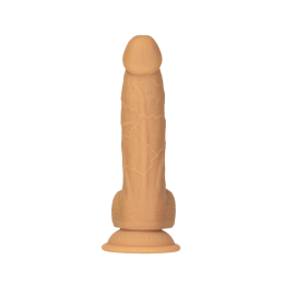 Фалоімітатор ADDICTION Dual Density Silicone Dildo Caramel 8?, присоска, діаметр 4,3 см, віброкуля в - - фото №2