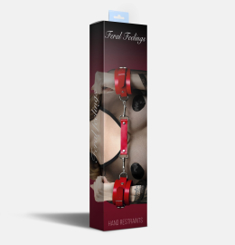 Наручники Feral Feelings - Hand Restraints, натуральна шкіра, червоні - - фото №2