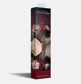 Наручники Feral Feelings - Hand Restraints, натуральна шкіра, бургунді - №2