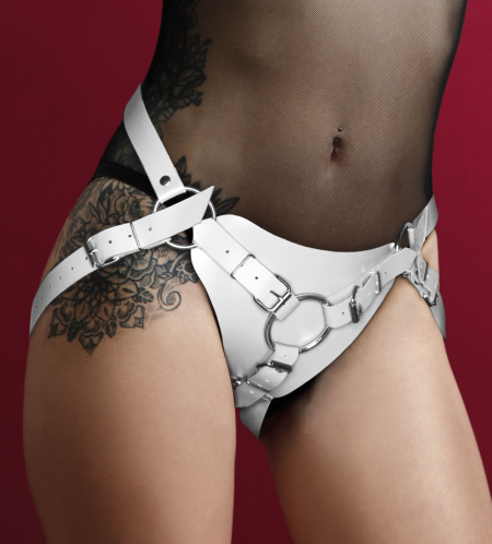 Труси для страпона Feral Feelings Strap-on Harness White, white - фото №2