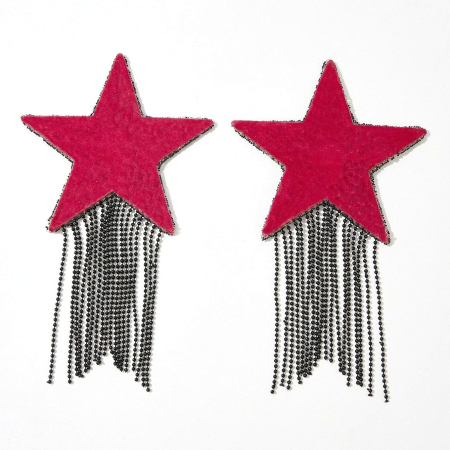 Пестис-зірки з бахромою JSY Nipple Sticker RT236112 Black, стікери №2