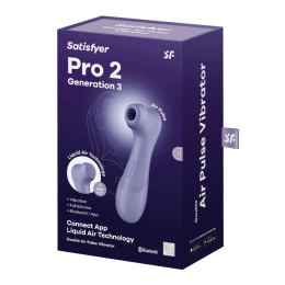 Вакуумний кліторальний стимулятор Satisfyer Pro 2 Generation 3 with Liquid Air Connect App Lilac - - фото №6