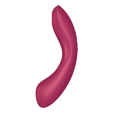 Вакуумний стимулятор з вібрацією Satisfyer Curvy Trinity 1 Red, іграшка 3в1 - фото №2