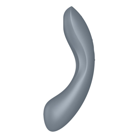 Вакуумний стимулятор з вібрацією Satisfyer Curvy Trinity 1 Bluegrey, іграшка 3в1 - фото №2