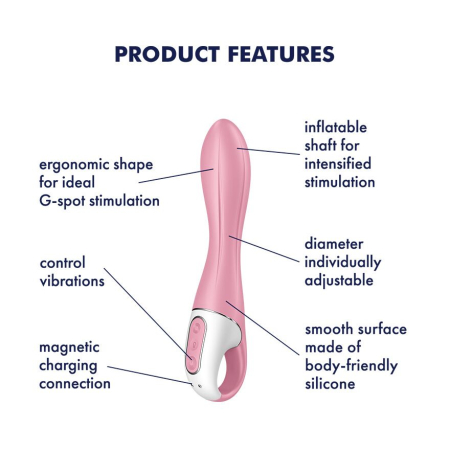 Вібратор точки G надувний Satisfyer Air Pump Vibrator 2 №4