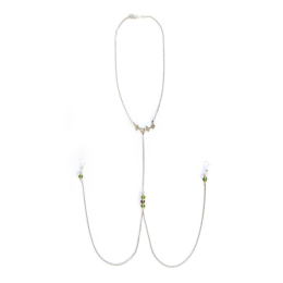 Прикраса з ланцюжками та намистинами для сосків Art of Sex – Silvestra - - фото №3