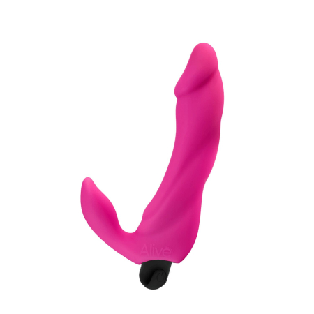Вібратор вагінально-кліторальний Alive Bifun Pro, Pink, перезаряджуваний 