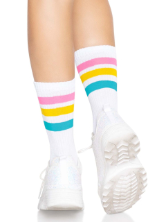 Шкарпетки жіночі в смужку Leg Avenue Pride crew socks Pansexual, 37–43 розмір - - фото №4