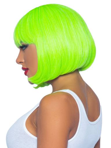 Перука Leg Avenue 12? Neon short bob wig Neon Green - фото №3
