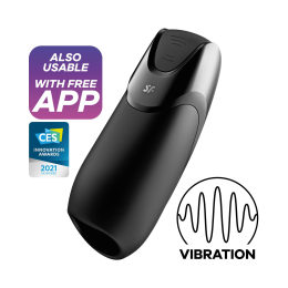 Смарт-мастурбатор з вібрацією Satisfyer Men Vibration+, 2 мотори, 14 режимів, водонепроникний - фото