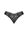 Мереживні стрінги Obsessive Donna Dream crotchless thong XL/2XL Black, відкритий доступ - фото №4