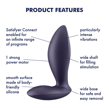 Анальна смарт-пробка з вібрацією Satisfyer Power Plug, дуже потужна №6