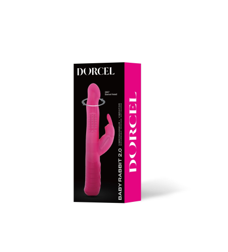 Вібратор-кролик Dorcel Baby Rabbit Magenta 2.0 з перлинним масажем і головкою, що обертається №6