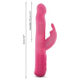 Вібратор-кролик Dorcel Baby Rabbit Magenta 2.0 з перлинним масажем і головкою, що обертається - - фото №2