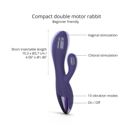 Вібратор-кролик Love To Love FUNKY BUNNY - MIDNIGHT INDIGO - №2