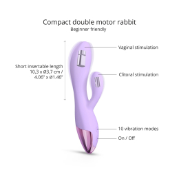 Вібратор-кролик Love To Love FUNKY BUNNY - VIVA MAUVE - №2