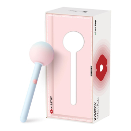 Вібратор-цукерка на паличці KISSTOY Lala Pop, 2 мотори, маска на очі в комплекті - - фото №5