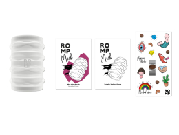 М’який мастурбатор Romp Mosh Transparent, двосторонній, наскрізний, для пар та мінету - - фото №5