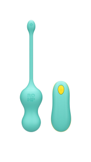 Віброяйце для точки G з пультом керування Romp Cello Light Teal, водонепроникне - - фото №2