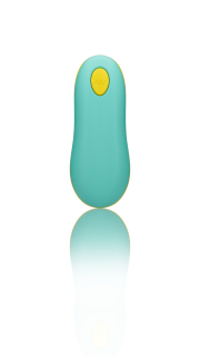 Віброяйце для точки G з пультом керування Romp Cello Light Teal, водонепроникне - - фото №5