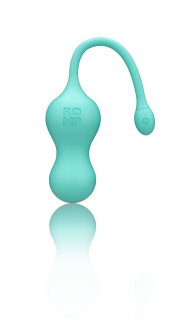 Віброяйце для точки G з пультом керування Romp Cello Light Teal, водонепроникне - - фото №3