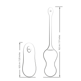 Віброяйце для точки G з пультом керування Romp Cello Light Teal, водонепроникне - - фото №6