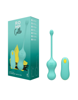 Віброяйце для точки G з пультом керування Romp Cello Light Teal, водонепроникне - - фото №8