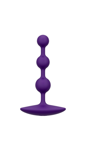 Анальне намисто Romp Amp Dark Purple, силікон, макс. діаметр 2,6 см - фото